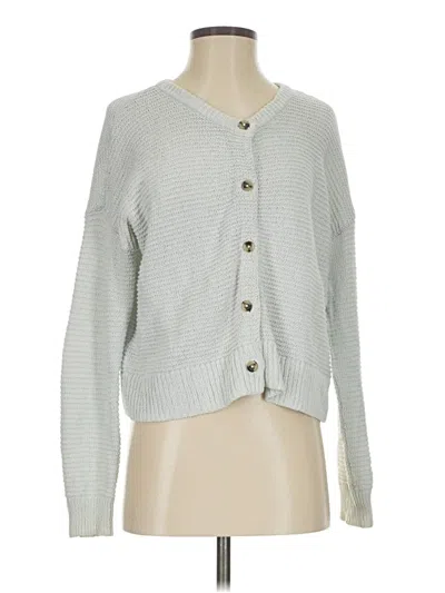Pre-owned Madewell Cardigan Sweater In Silver