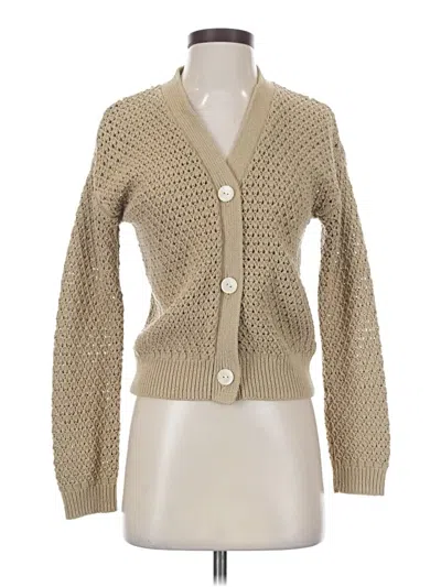 Pre-owned Madewell Cardigan Sweater In Tan