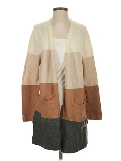 Pre-owned Madewell Cardigan Sweater In Tan