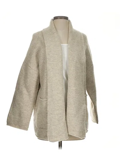 Pre-owned Madewell Cardigan Sweater In Tan