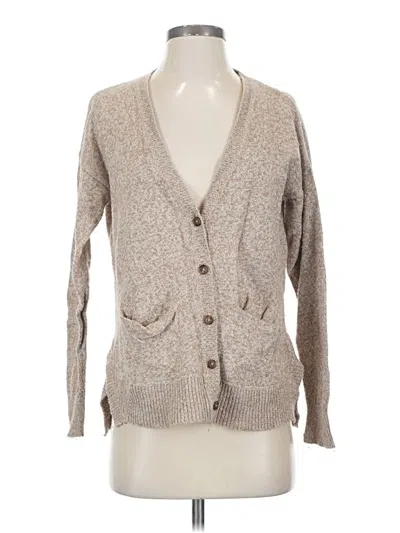 Pre-owned Madewell Cardigan Sweater In Tan