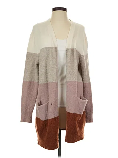 Pre-owned Madewell Cardigan Sweater In Tan