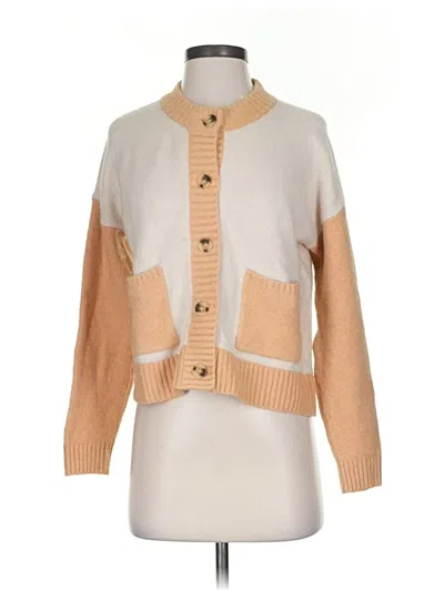 Pre-owned Madewell Cardigan Sweater In Tan