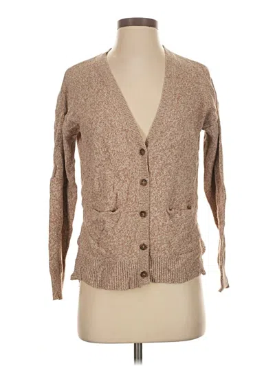 Pre-owned Madewell Cardigan Sweater In Tan