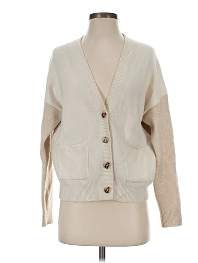 Pre-owned Madewell Cardigan Sweater In Tan