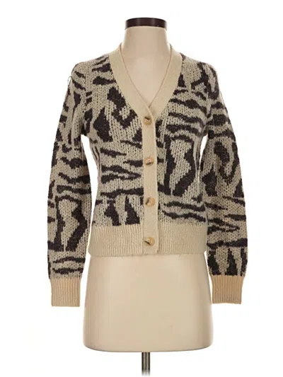 Pre-owned Madewell Cardigan Sweater In Tan