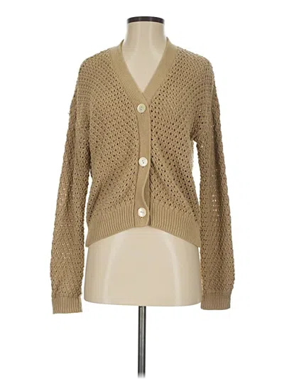 Pre-owned Madewell Cardigan Sweater In Tan