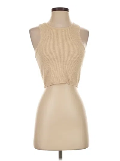 Pre-owned Madewell Cardigan Sweater In Tan