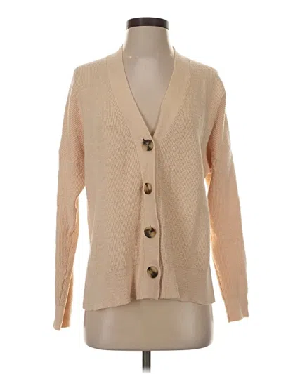 Pre-owned Madewell Cardigan Sweater In Tan