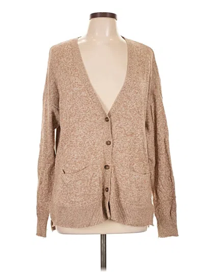 Pre-owned Madewell Cardigan Sweater In Tan
