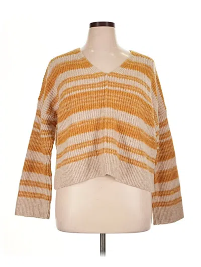 Pre-owned Madewell Cardigan Sweater In Tan
