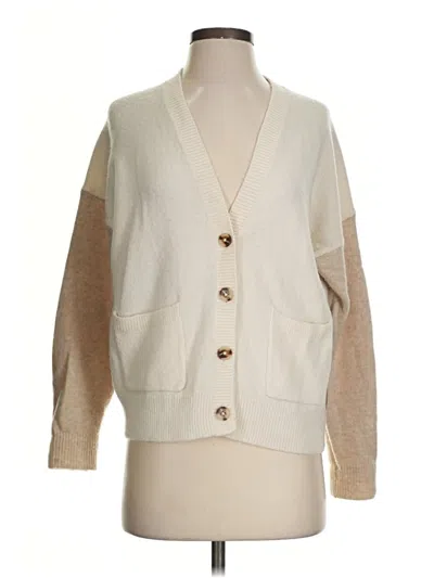 Pre-owned Madewell Cardigan Sweater In Tan
