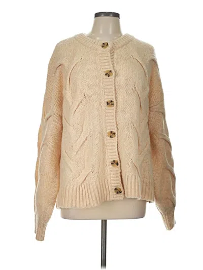Pre-owned Madewell Cardigan Sweater In Tan