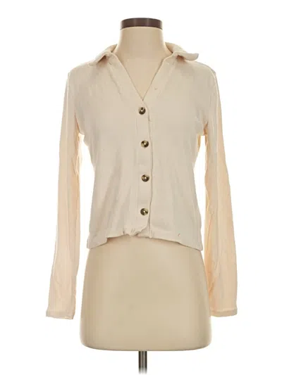 Pre-owned Madewell Cardigan Sweater In Tan