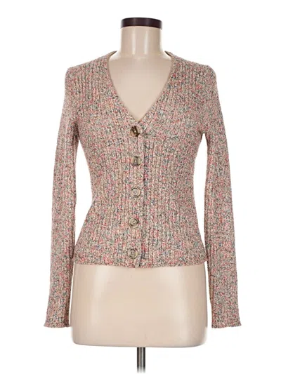 Pre-owned Madewell Cardigan Sweater In Tan