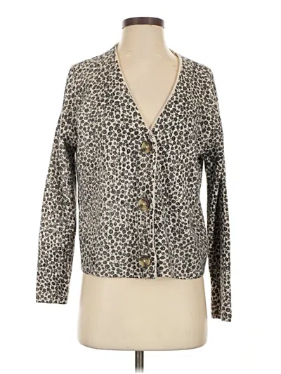 Pre-owned Madewell Cardigan Sweater In Tan