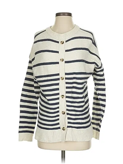 Pre-owned Madewell Cardigan Sweater In White