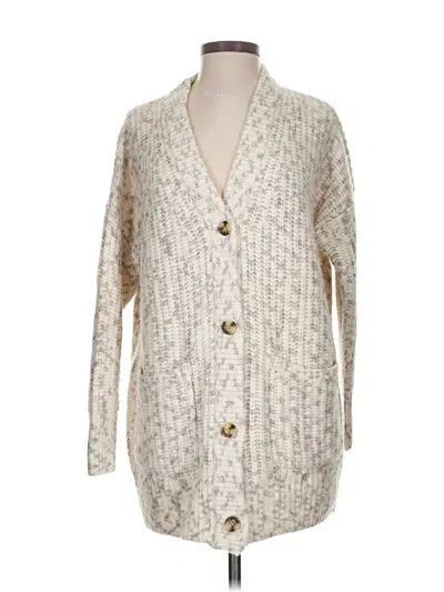 Pre-owned Madewell Cardigan Sweater In White