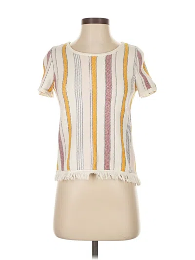 Pre-owned Madewell Cardigan Sweater In White