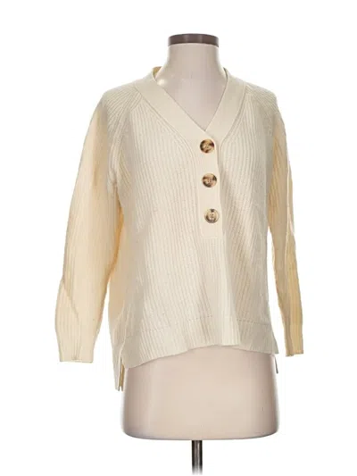 Pre-owned Madewell Cardigan Sweater In White