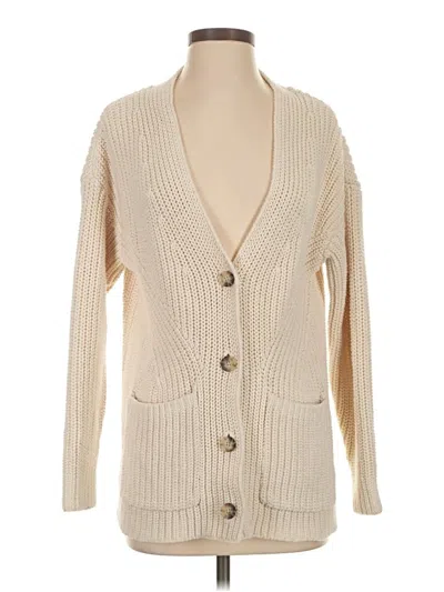 Pre-owned Madewell Cardigan Sweater In White