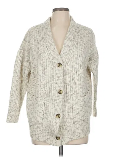 Pre-owned Madewell Cardigan Sweater In White