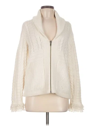 Pre-owned Madewell Cardigan Sweater In White