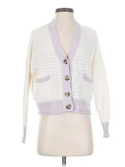 Pre-owned Madewell Cardigan Sweater In White