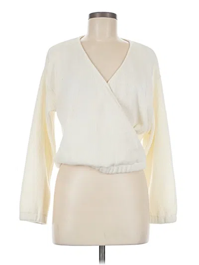 Pre-owned Madewell Cardigan Sweater In White