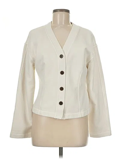 Pre-owned Madewell Cardigan Sweater In White