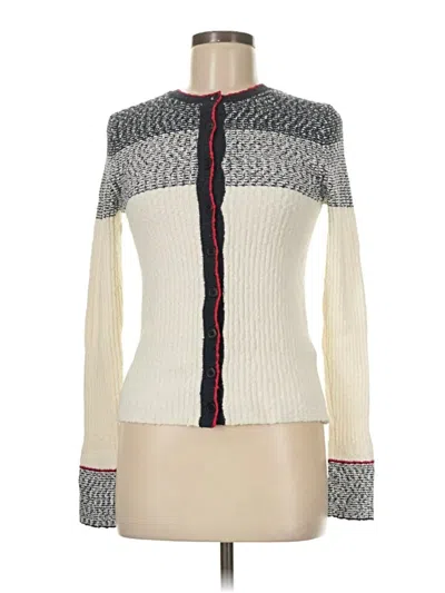Pre-owned Madewell Cardigan Sweater In White