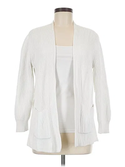 Pre-owned Madewell Cardigan Sweater In White