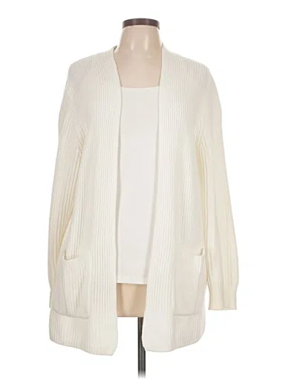 Pre-owned Madewell Cardigan Sweater In White