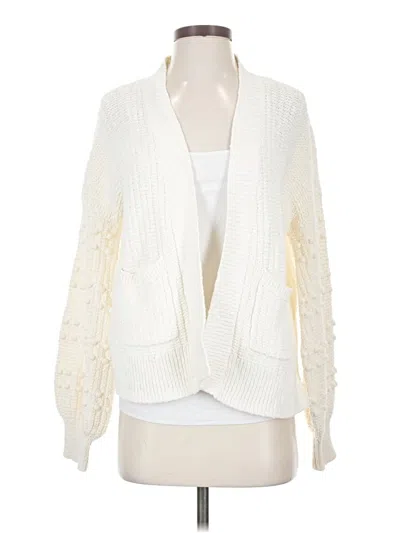 Pre-owned Madewell Cardigan Sweater In White