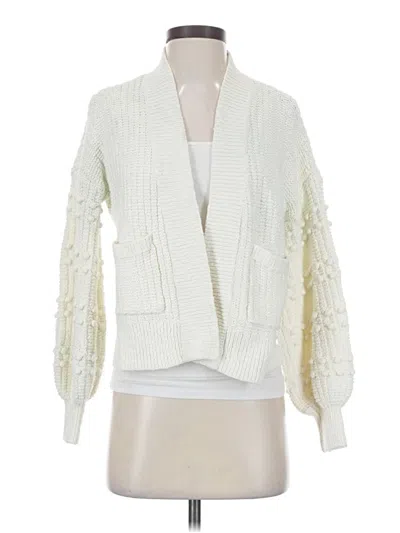 Pre-owned Madewell Cardigan Sweater In White
