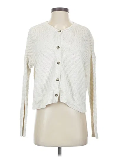 Pre-owned Madewell Cardigan Sweater In White