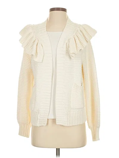 Pre-owned Madewell Cardigan Sweater In White