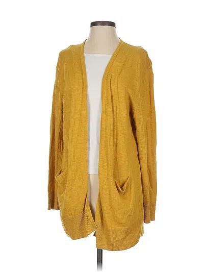 Pre-owned Madewell Cardigan Sweater In Yellow