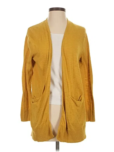 Pre-owned Madewell Cardigan Sweater In Yellow