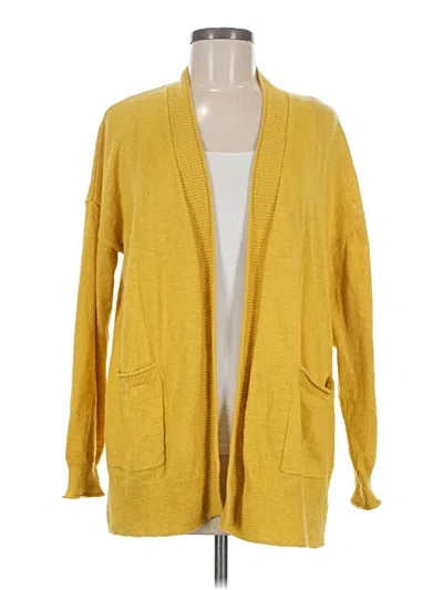 Pre-owned Madewell Cardigan Sweater In Yellow