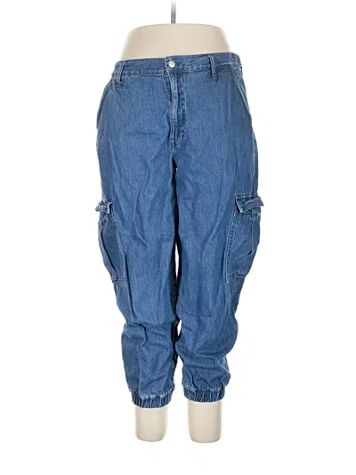 Pre-owned Madewell Cargo Pants In Blue
