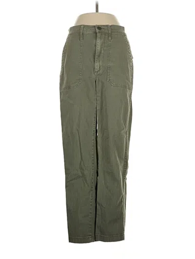 Pre-owned Madewell Cargo Pants In Green