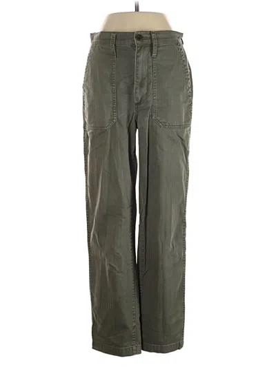 Pre-owned Madewell Cargo Pants In Green