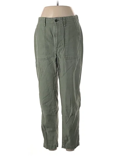 Pre-owned Madewell Cargo Pants In Green