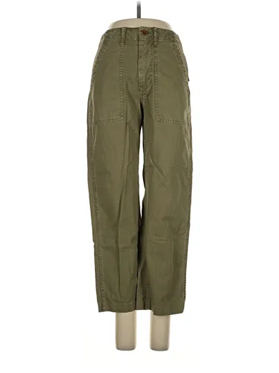 Pre-owned Madewell Cargo Pants In Green
