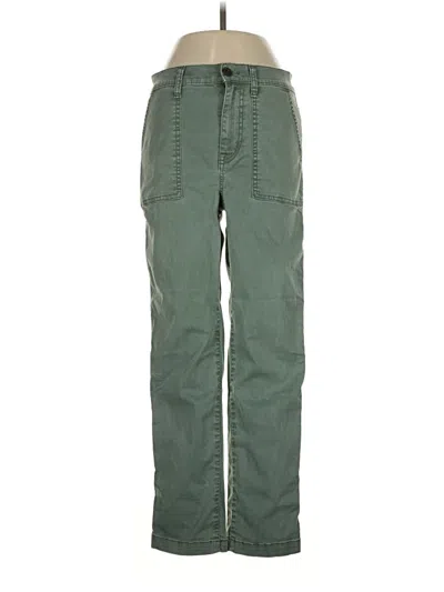 Pre-owned Madewell Cargo Pants In Green