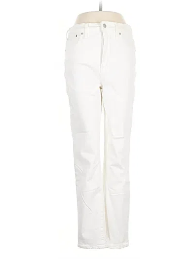 Pre-owned Madewell Cargo Pants In Ivory