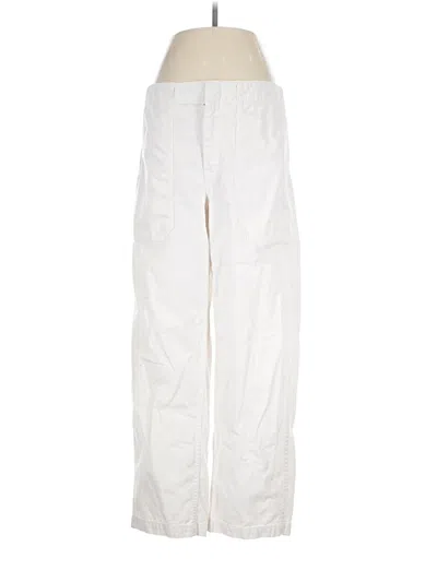 Pre-owned Madewell Cargo Pants In White