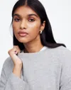 Madewell Cashmere Boxy Sweater In Hthr Cloud Grey