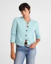 Madewell Cashmere Button-front Cardigan Sweater In Blue